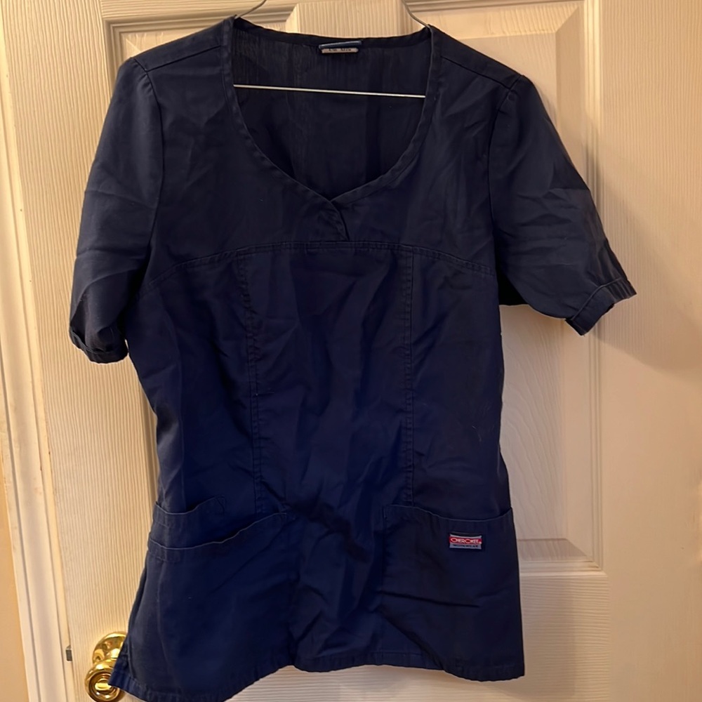 Navy Scrub Top